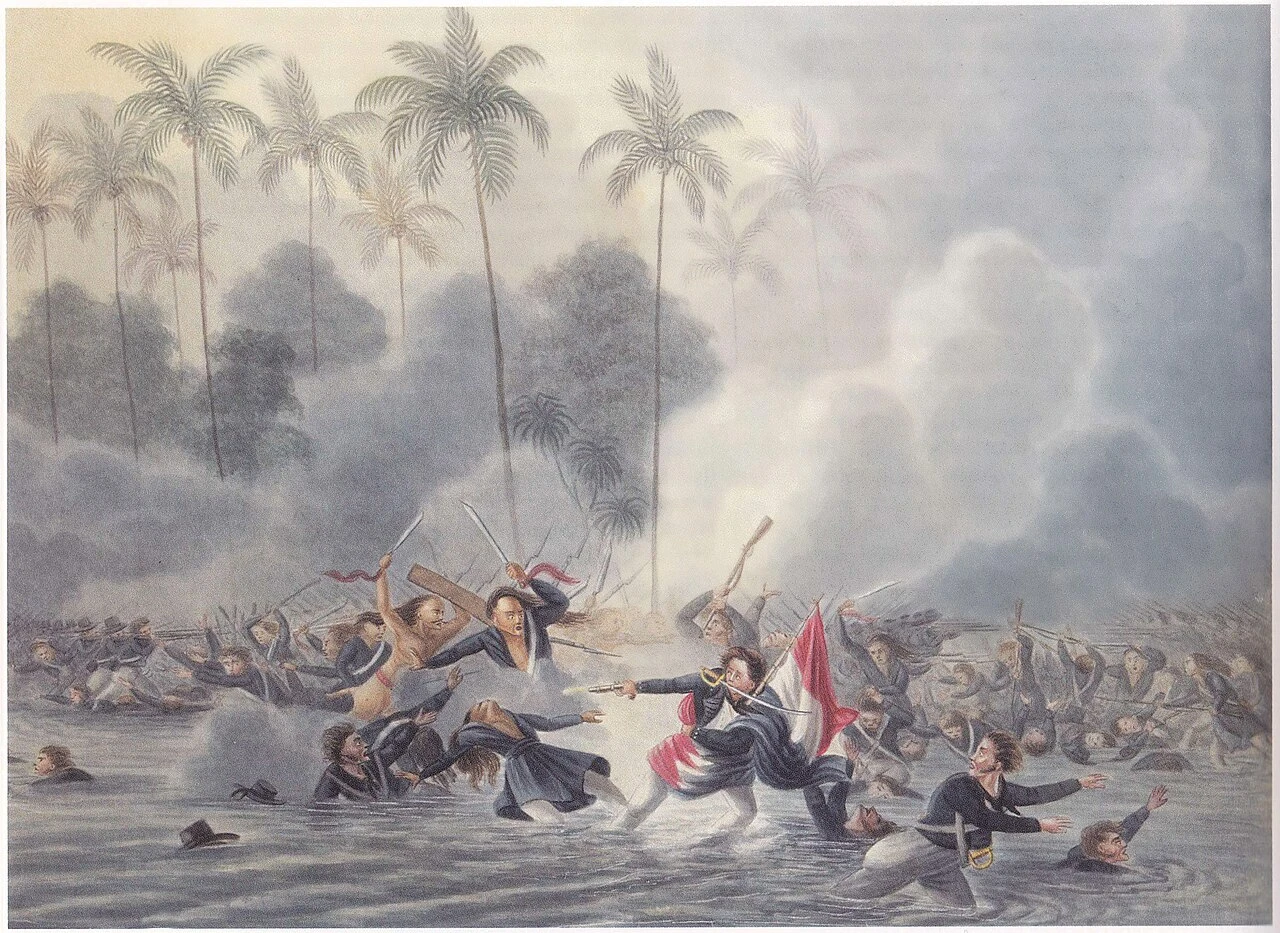 1787-Quirijn Maurits Rudolph Ver Huell - Battaglia di Saparua del 1817